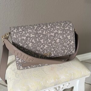 Tous Women's Taupe and Gray Crossbody Bag
